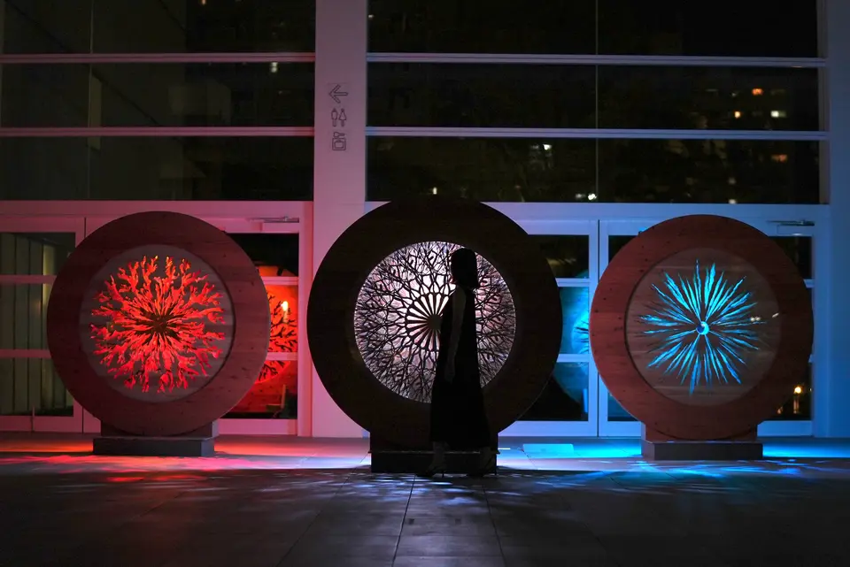 「時の縁にて」大分での展示風景